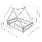 Lit cabane enfant TAHUKA 120 x 190 beige