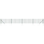vidaXL Clôture en treillis métallique et piquet d'ancrage vert 0 8x10m