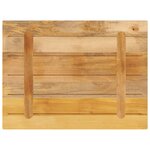 vidaXL Dessus de table rectangulaire bois massif de manguier brut
