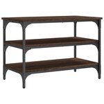 vidaXL Banc à chaussures chêne marron 70x38 5x49 cm bois d'ingénierie