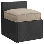 vidaXL Coussin de Palette Taupe pour siège 50x50x12 cm en Tissu Oxford