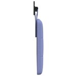 vidaXL Tête de lit suspendue Bleu denim tissu