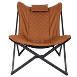 Bo-Camp Chaise de repos Molfat Marron argile
