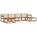 vidaXL Ensemble de canapés d'extérieur 6 pc Naturel
