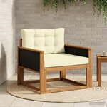 vidaXL Sofa de milieu extérieur Naturel