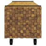 vidaXL Meuble TV Marron 110 x 30 x 30 cm Bois de teck massif