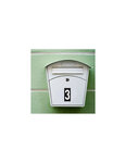 THIRARD - Plaque de signalisation 3  marquage blanc sur fond noir  panneau ABS à visser  56x120mm
