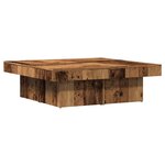 vidaXL Table basse vieux bois 90x90x28 cm bois d'ingénierie
