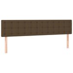 vidaXL Sommier à lattes de lit matelas et LED marron foncé 120x190 cm
