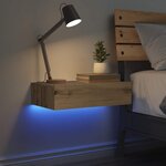 vidaXL Table de chevet chêne artisanal 60x35 cm bois d’ingénierie