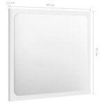 vidaXL Ensemble de meubles de salle de bain Blanc brillant Aggloméré