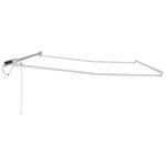 vidaXL Cadre de store rétractable électrique Blanc 4 5 × 3 m Acier