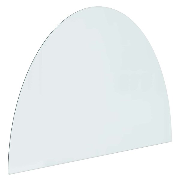 vidaXL Plaque en verre de cheminée Transparent 800 x 600 mm Verre