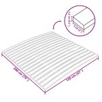 vidaXL Latte de rechange pour sommier avec 17 lattes 120 x 200 cm