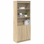 vidaXL Buffet haut chêne sonoma 70x35x180 cm bois d'ingénierie