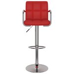 vidaXL Tabourets de bar lot de 2 rouge bordeaux similicuir