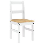vidaXL Ensemble à manger Panama 5 Pièces blanc bois de pin massif