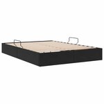 vidaXL Cadre de lit ottoman avec stockage Noir 140 x 200 cm Velours
