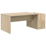 vidaXL Table basse Chêne Sonoma 90 x 45 x 35 cm Bois d'ingénierie