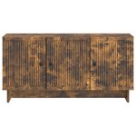 vidaXL Meuble TV Chêne fumé 99 x 34 5 x 50 cm Bois d'ingénierie