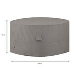Madison Housse de meubles d'extérieur Rond 200 cm Gris