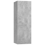 vidaXL Ensemble de meubles TV 8 Pièces Gris béton Bois d'ingénierie