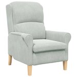 vidaXL fauteuil Gris clair 76 x 94 x 102 cm Velours