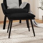 vidaXL Repose-pied Noir 45x29 5x35 cm Tissu et similicuir