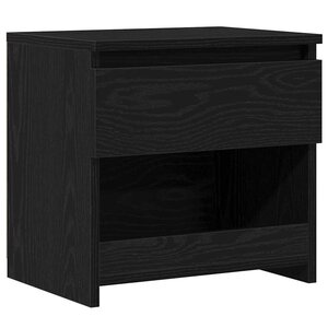vidaXL Cabinet de chevet Chêne noir 40 x 30 x 39 cm Bois d'ingénierie