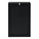 Table murale pliable bureau mural rabattable MDF 156 cm noir 03_0004360