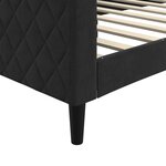 vidaXL Lit de repos noir 90x190 cm velours