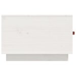 vidaXL Table basse Blanc 60x53x35 cm Bois massif de pin