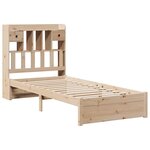 vidaXL Lit bibliothèque sans matelas 75x190 cm bois de pin massif