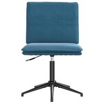 vidaXL Chaises à manger lot de 2 Bleu Velours