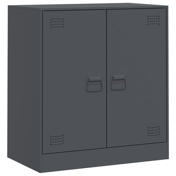 vidaXL Buffet anthracite 67x39x73 cm acier
