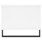 vidaXL Table basse blanc 90x50x40 cm bois d'ingénierie