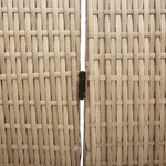 vidaXL Paravent Pliant Manuel Beige 294 x 180 cm polyrotin