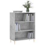 vidaXL Bibliothèque gris béton 69 5x32 5x90 cm bois d'ingénierie