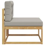 vidaXL Sofa de milieu extérieur Polyester Blanc