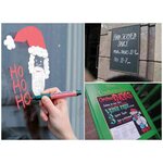 Marqueur 'wet erase smw26'  pointe biseautée  bleu largeur du tracé: 0 6 4 0 mm x 12 pentel