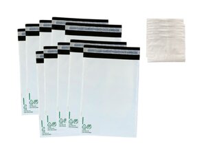 Kit emballage colis Vinted - lot de 10 enveloppes plastiques n°5 (52x40cm) + 10 pochettes porte-documents