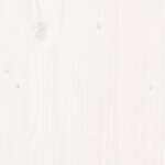 vidaXL Cadre de lit Blanc Bois massif 120x200 cm