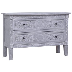 vidaXL Buffet avec 2 tiroirs 90x30x60 cm Bois d'acajou massif