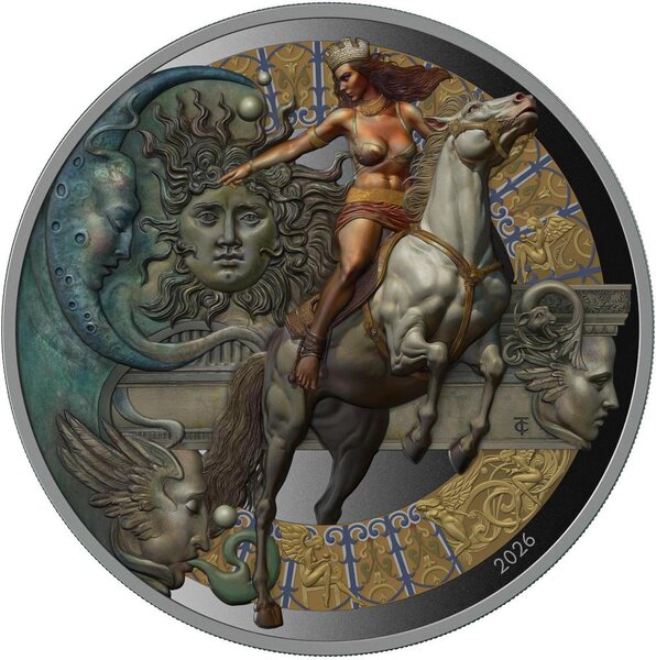 Pièce de monnaie en Argent 25 Dollars g 62.2 (2 oz) Millésime 2026 QUEEN OF CREATIVITY (PRÉCOMMANDE)