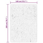 vidaXL Tapis shaggy à poils longs moderne doré 140x200 cm