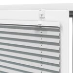 vidaXL Store plissé gris clair 115x100cm largeur du tissu 114 4cm