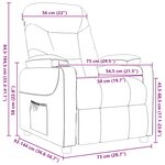 vidaXL Fauteuil de massage Marron Tissu