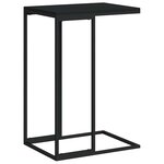 vidaXL Table d'appoint Noir 40x30x59 cm Bois d'ingénierie