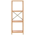 vidaXL Étagère à 4 niveaux 40x30x112 cm bois de chêne massif