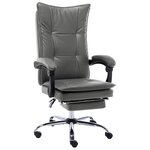 vidaXL Chaise de bureau Anthracite Similicuir